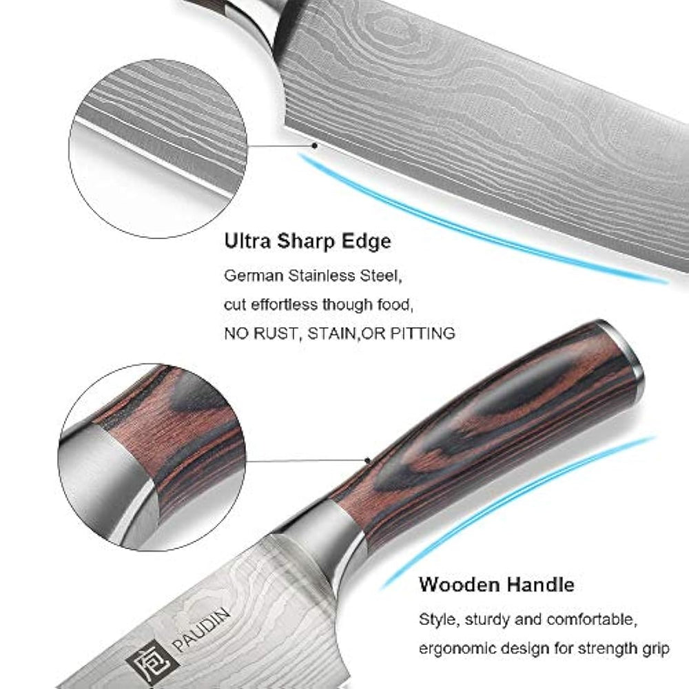 Cuchillo de chef de acero inoxidable alemán