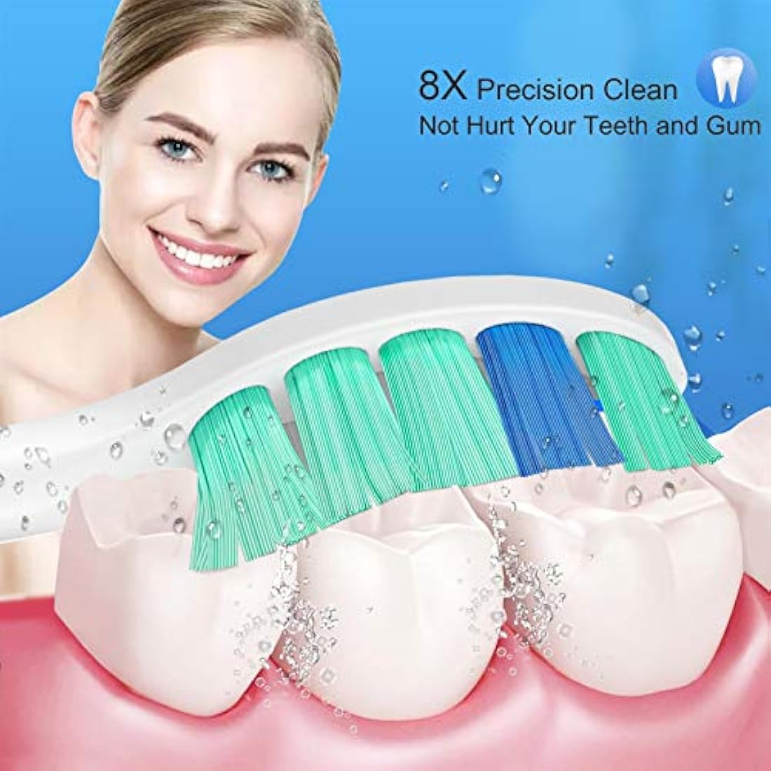 6 cabezales de repuesto para cepillo electronico