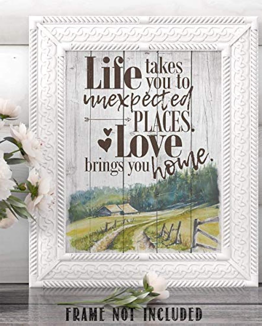 cartel sin marco La vida te lleva a lugares inesperados