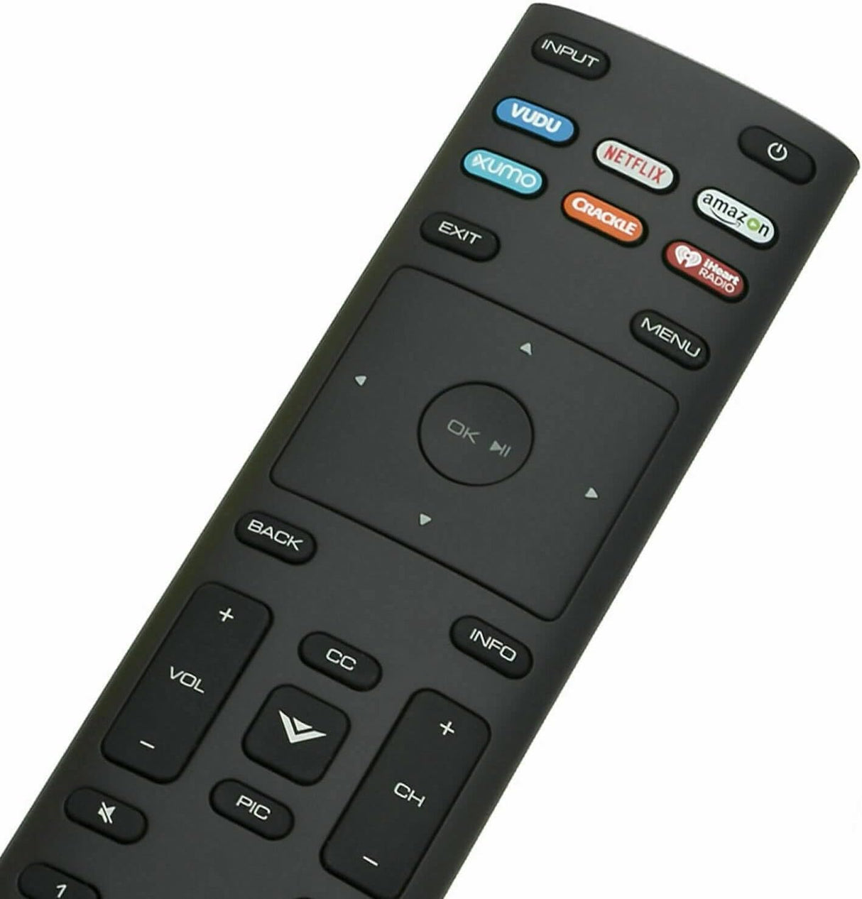 Control remoto XRT136 Vizio TV con teclas de acceso rápido