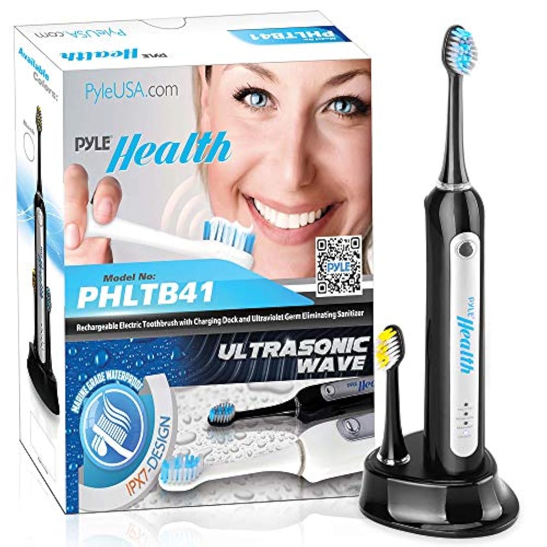 Cepillos Eléctricos de dientes PYLE-HEALTH PHLTB41BK.5