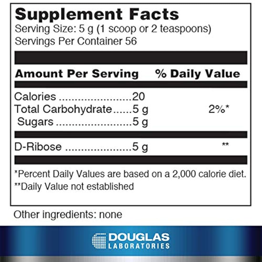 Douglas Labs Corvalen Ribose 9.90 onzas, 1