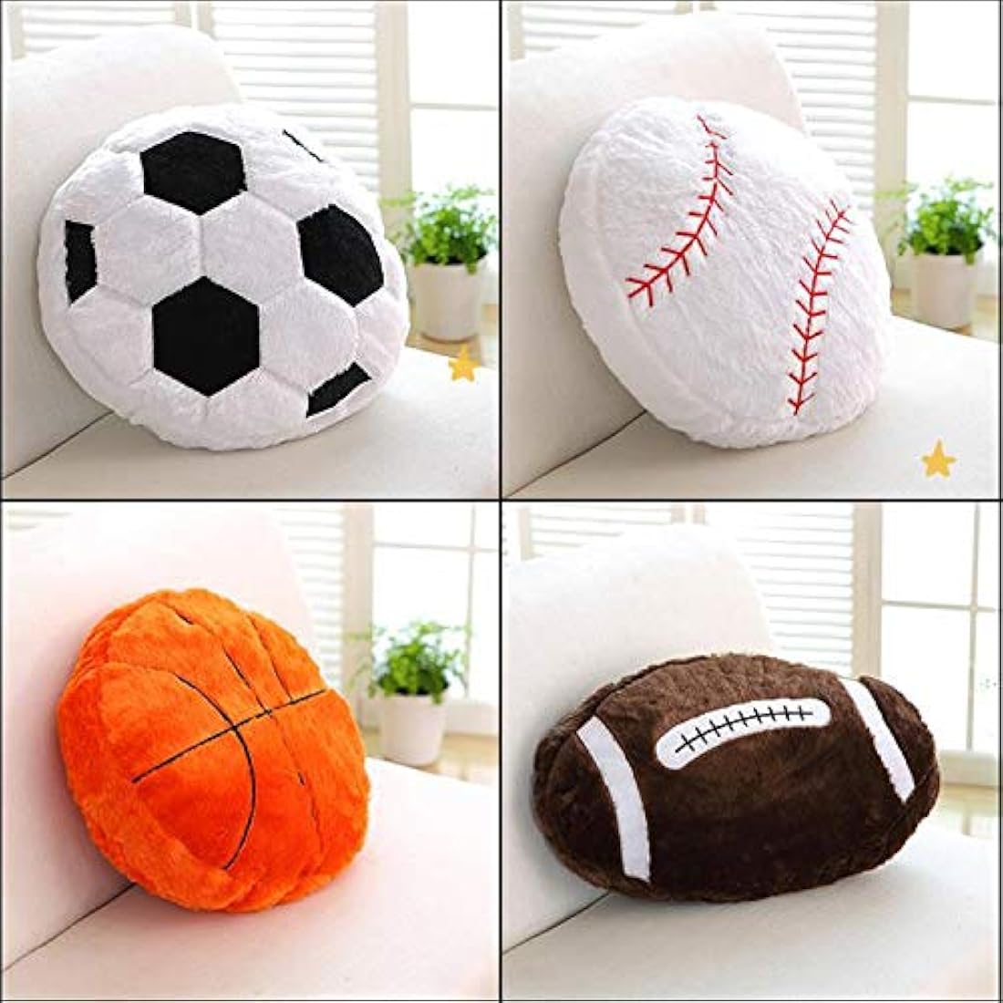Almohada de baloncesto de peluche