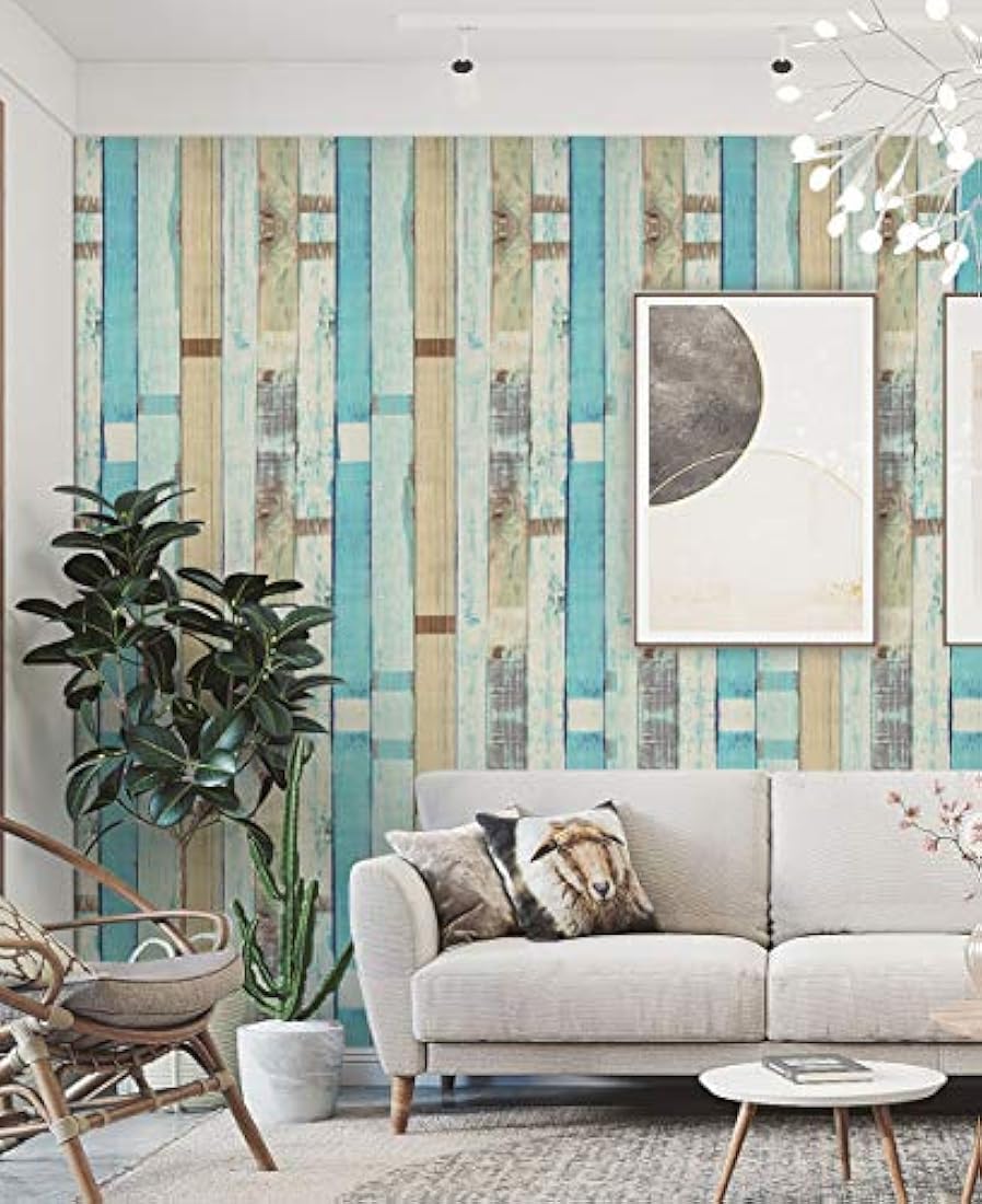 Papel tapiz para paredes, con diseño y textura de madera