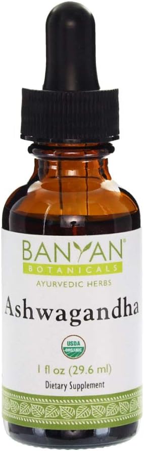 Extracto Orgánico de Ashwagandha, Banyan Botanicals, 1 fl oz