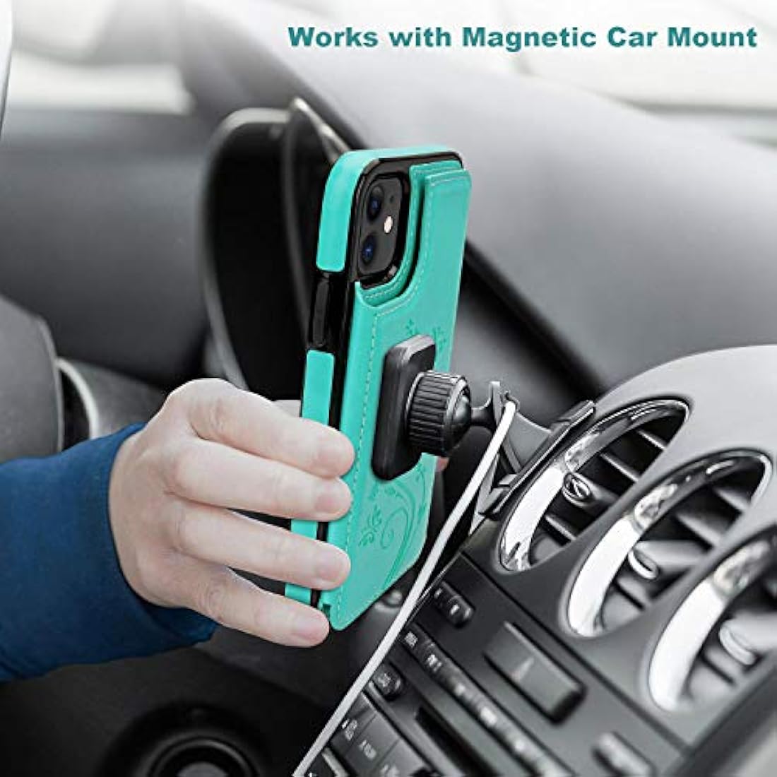 Funda tipo cartera para iPhone 11 Vaburs -