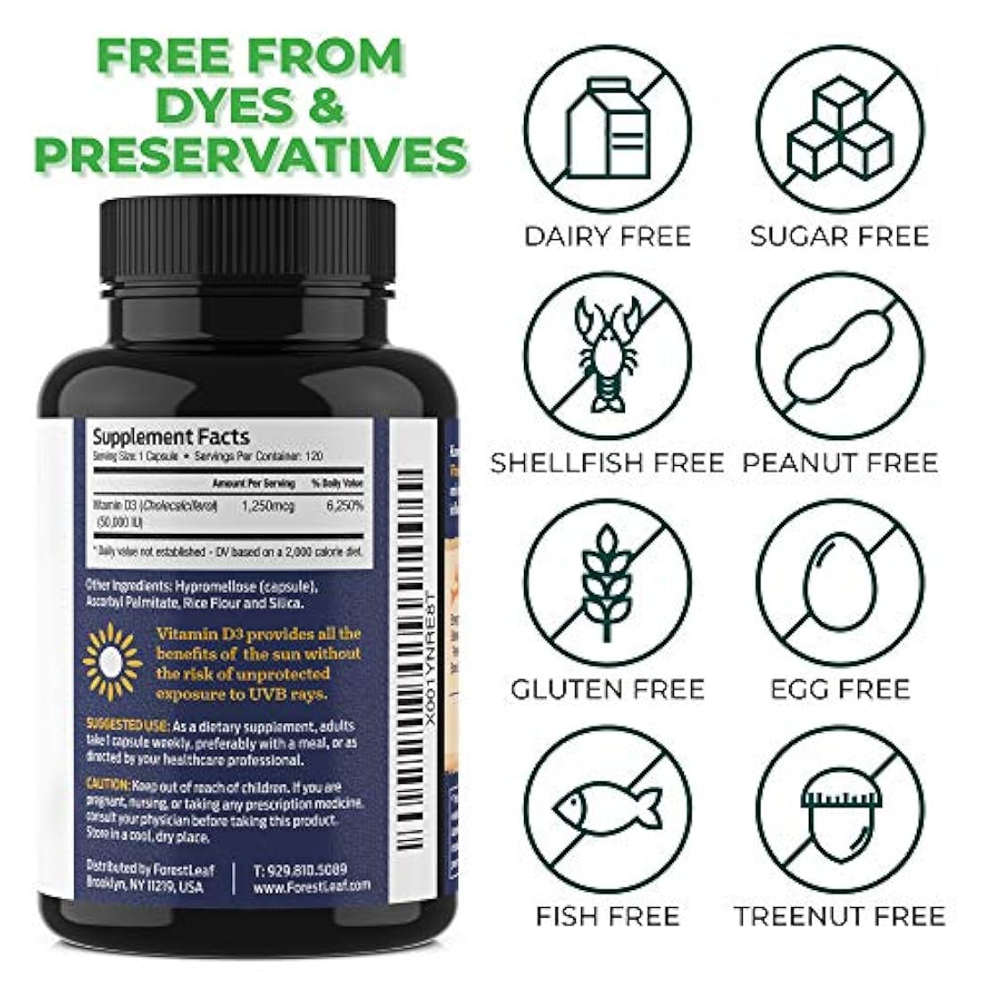 Vitamina D3 50,000 UI Suplemento semanal