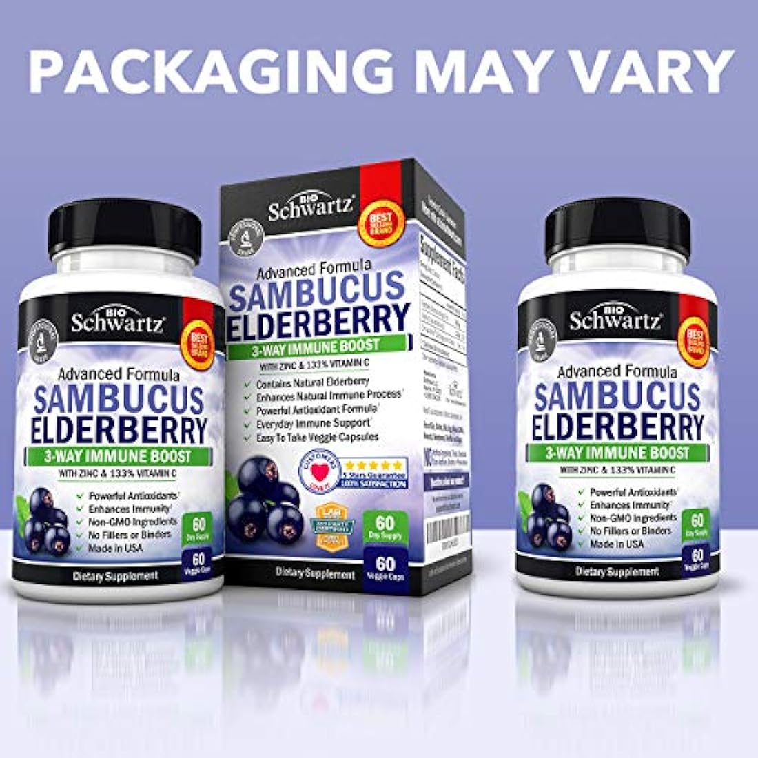 BioSchwartz - Cápsulas de saúco con zinc y vitamina C