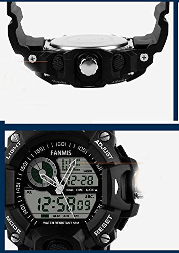 Relojes LED de pantalla analógica para hombre