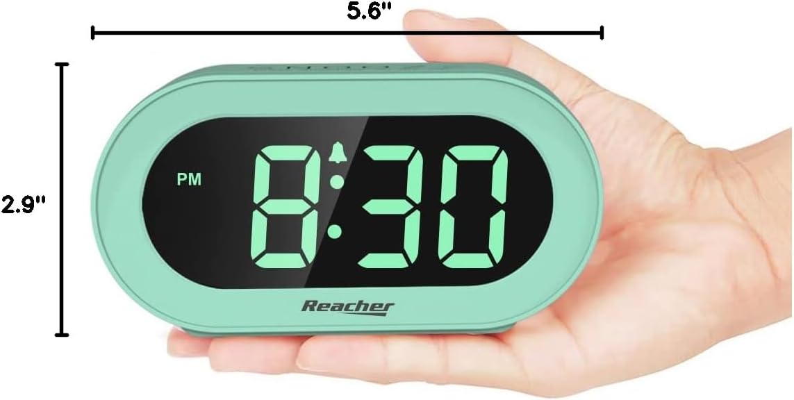 Reloj Despertador Infantil con Luz LED, Dimmer, Snooze, Pequeño