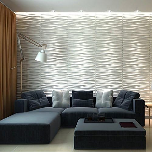 Paneles de pared decorativos de PVC 3D onda 2