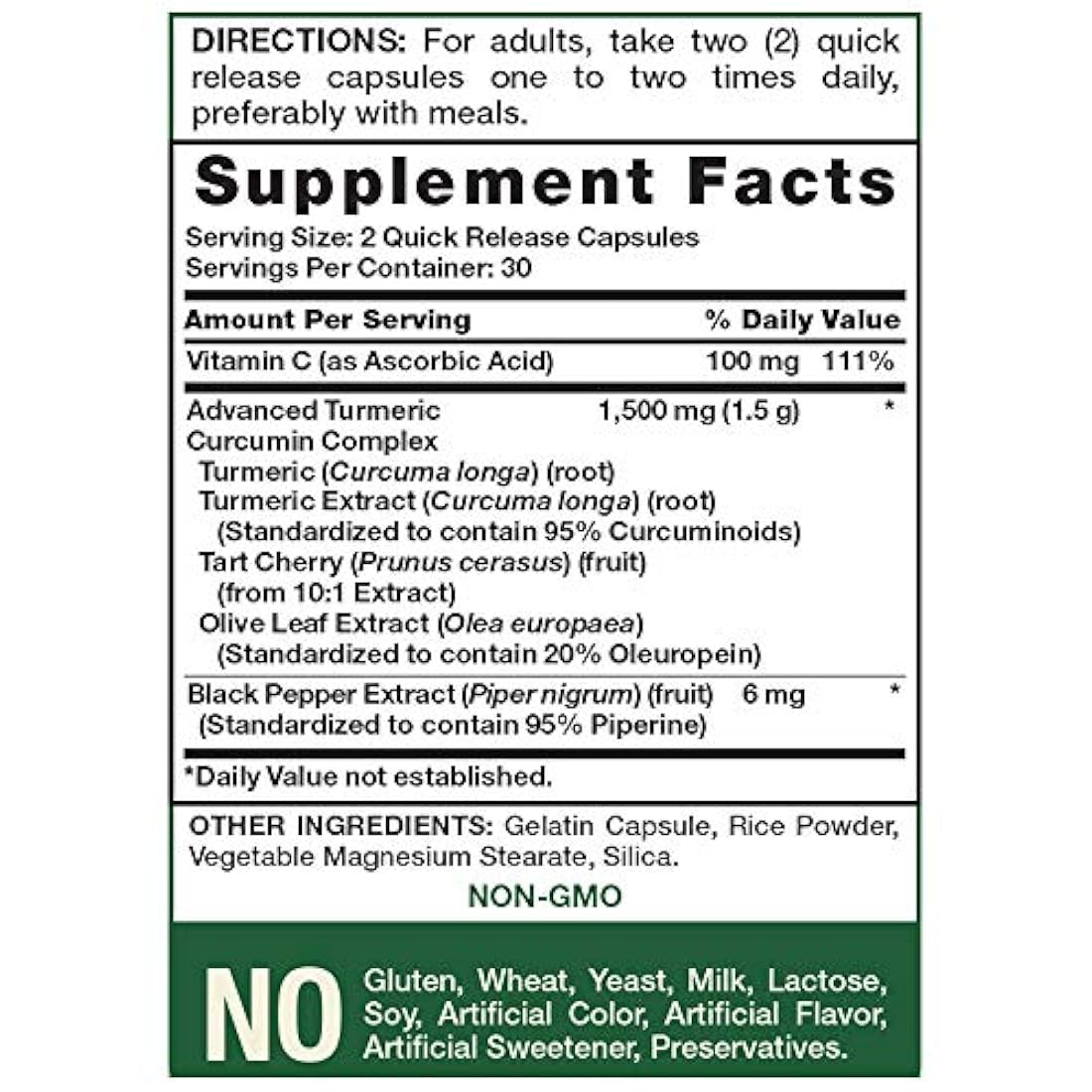 Verdad Cúrcuma Curcumina Advanced Complex 60 Cápsulas