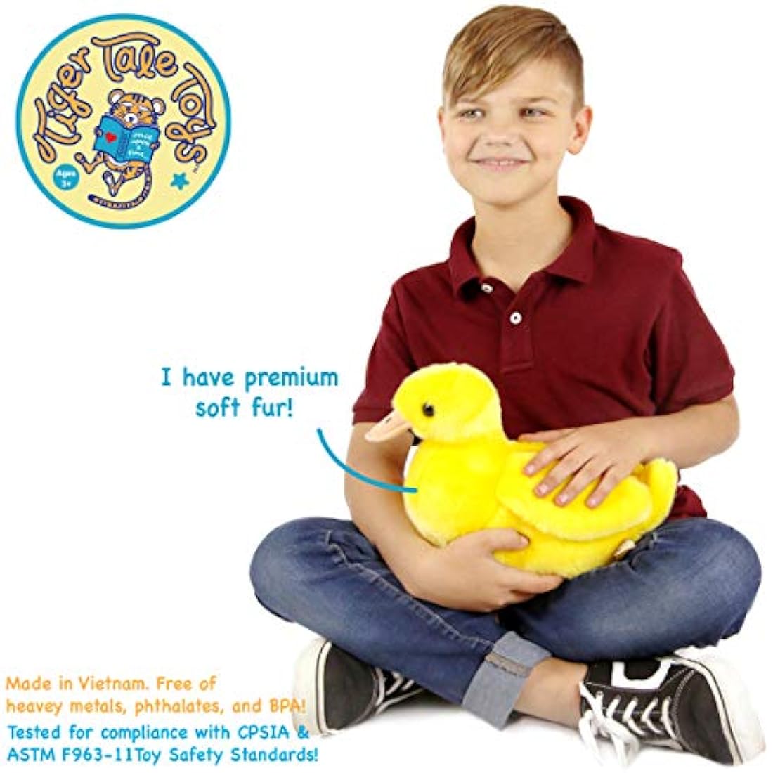 Pato de peluche de peluche de 11.0 in | por Tiger Tale Toys