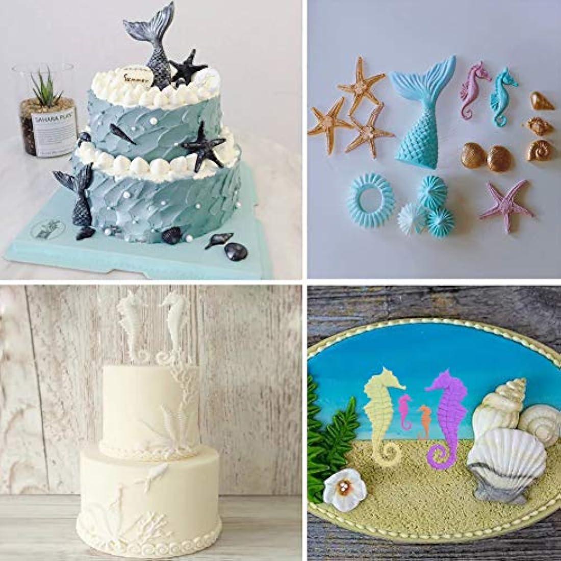 SAKOLLA - Molde de silicona para fondant, tartas