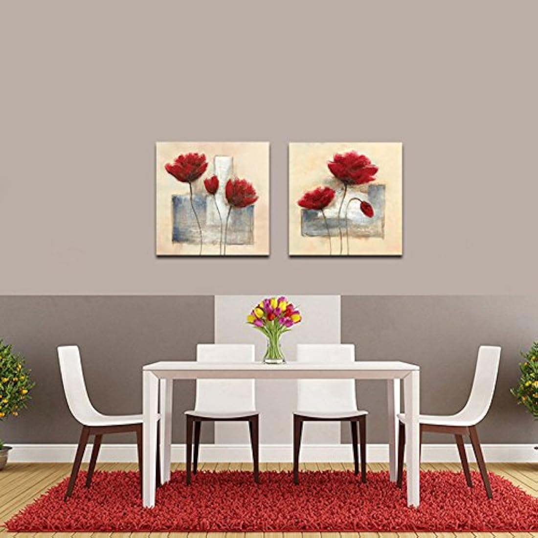 Cuadros en lienzos 2 paneles fotos impresas sobre lona.