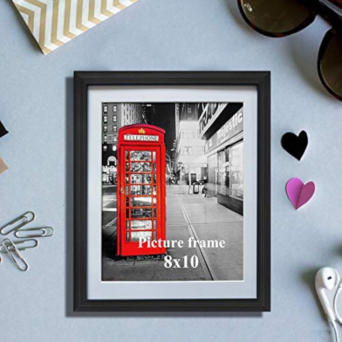 Juego de marcos de fotos con alfombrilla para decoracion