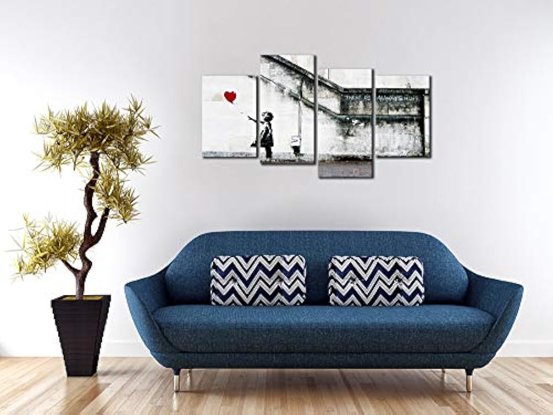 Lienzo decorativo con globo rojo HD para decoración de pared