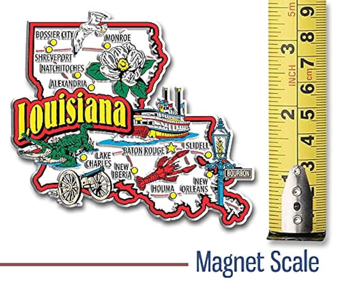imanes del estado de Louisiana, diseños únicos