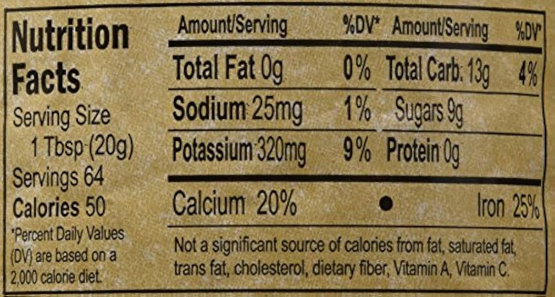 Melaza negra sin azufre Golden Barrel, 32 onzas