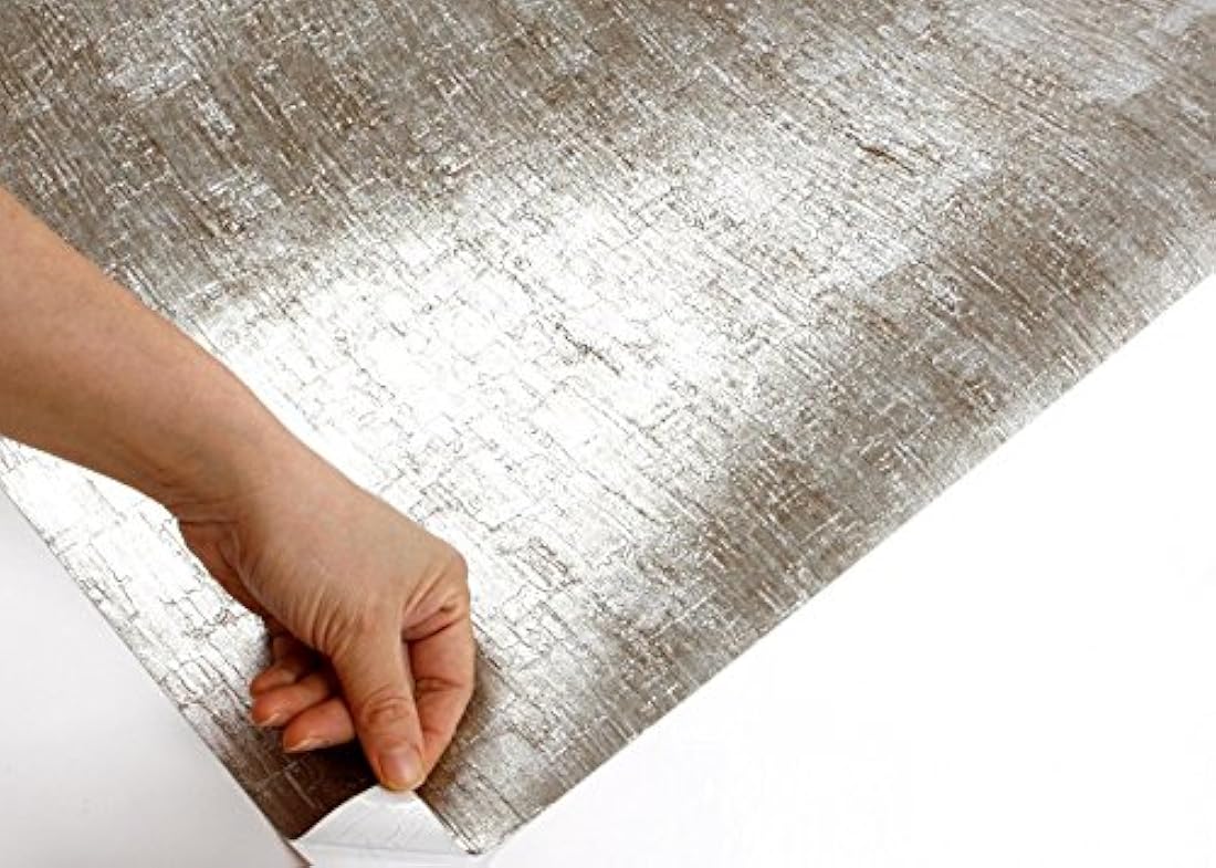 Roserosa - Papel pintado de vinilo con textura metálica