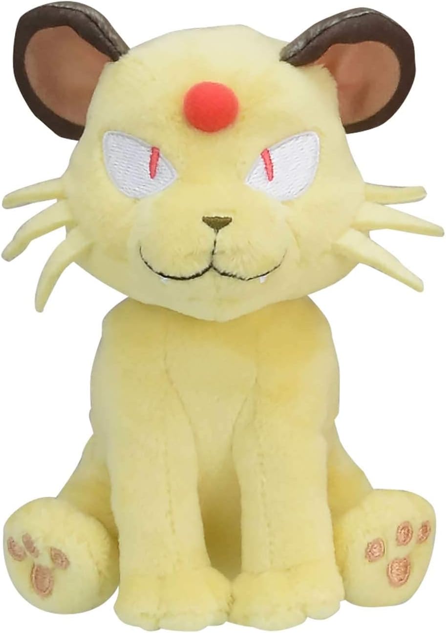 Pokémon Center: Peluche persa de Cuties Sentados, 5 ½ pulgadas