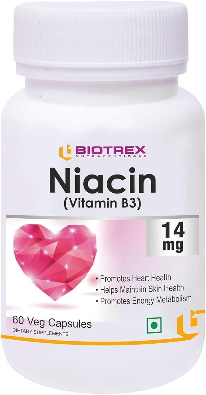 Niacin 14mg + Inositol 50mg Suplemento Veg 60 cápsulas
