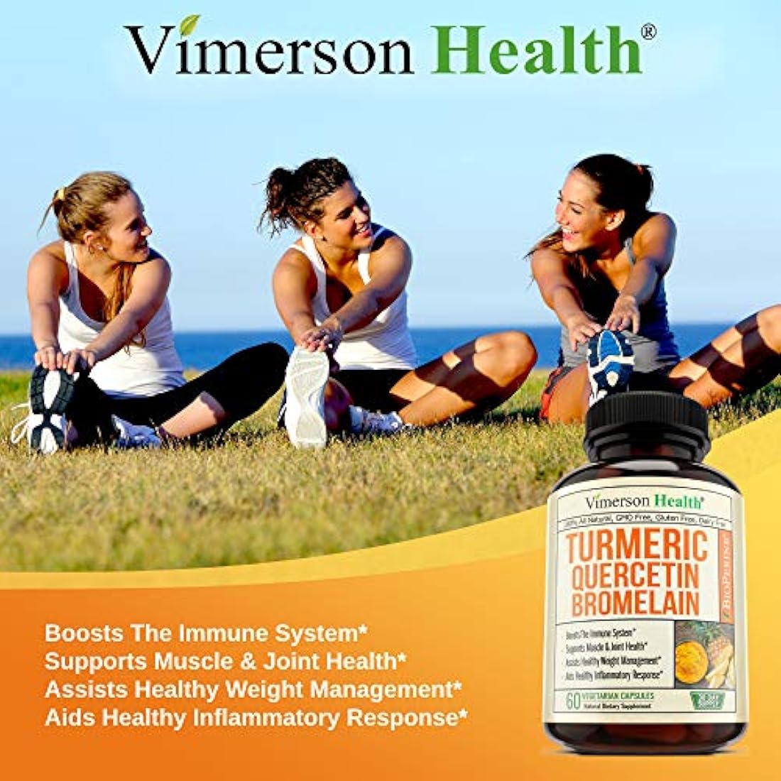 Cúrcuma Curcumina Bromelain Quercetina y Bioperine