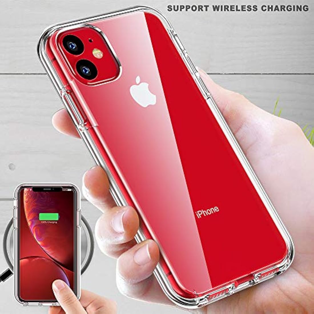 Funda para iPhone 11+2 protectores de vidrio templado