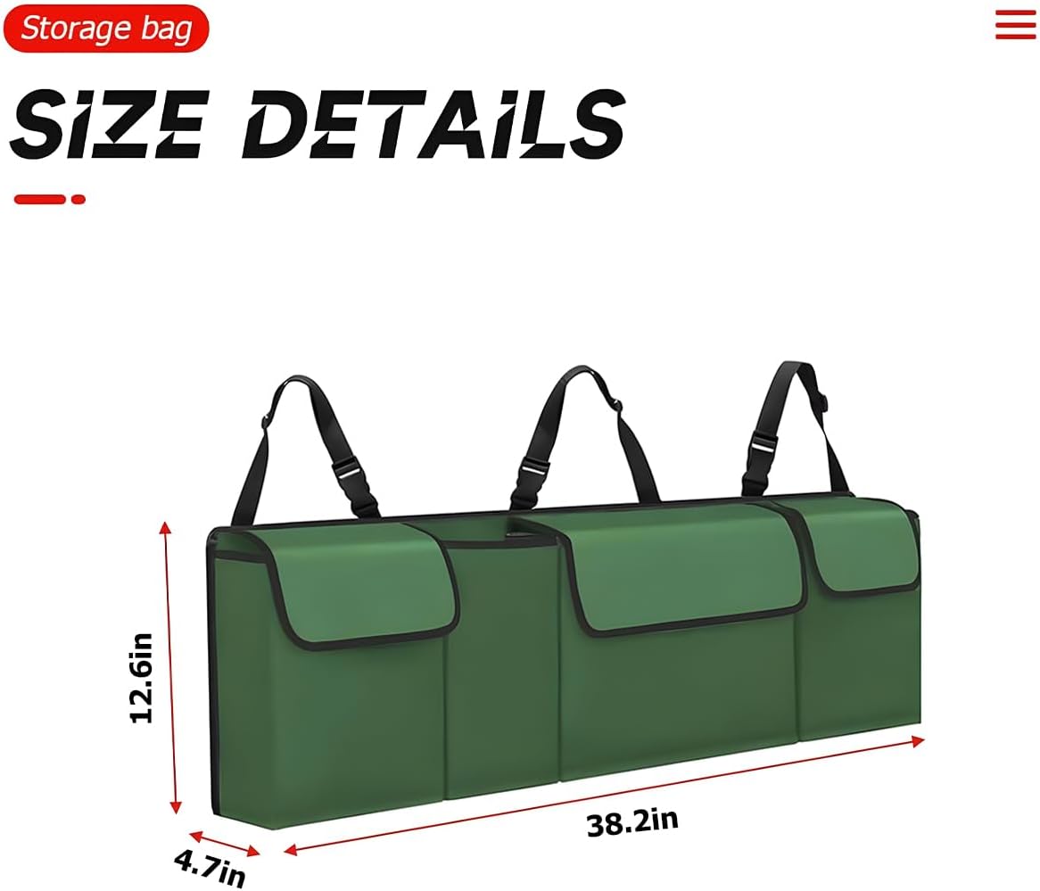 Organizador de Maletero BELOMI, Impermeable, Colapsable, 4 Bolsillos