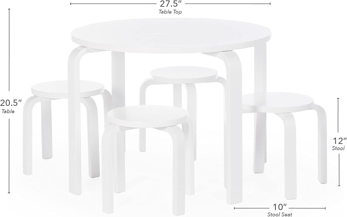 Mesas y Sillas para Niños nórdicas para niños blanco