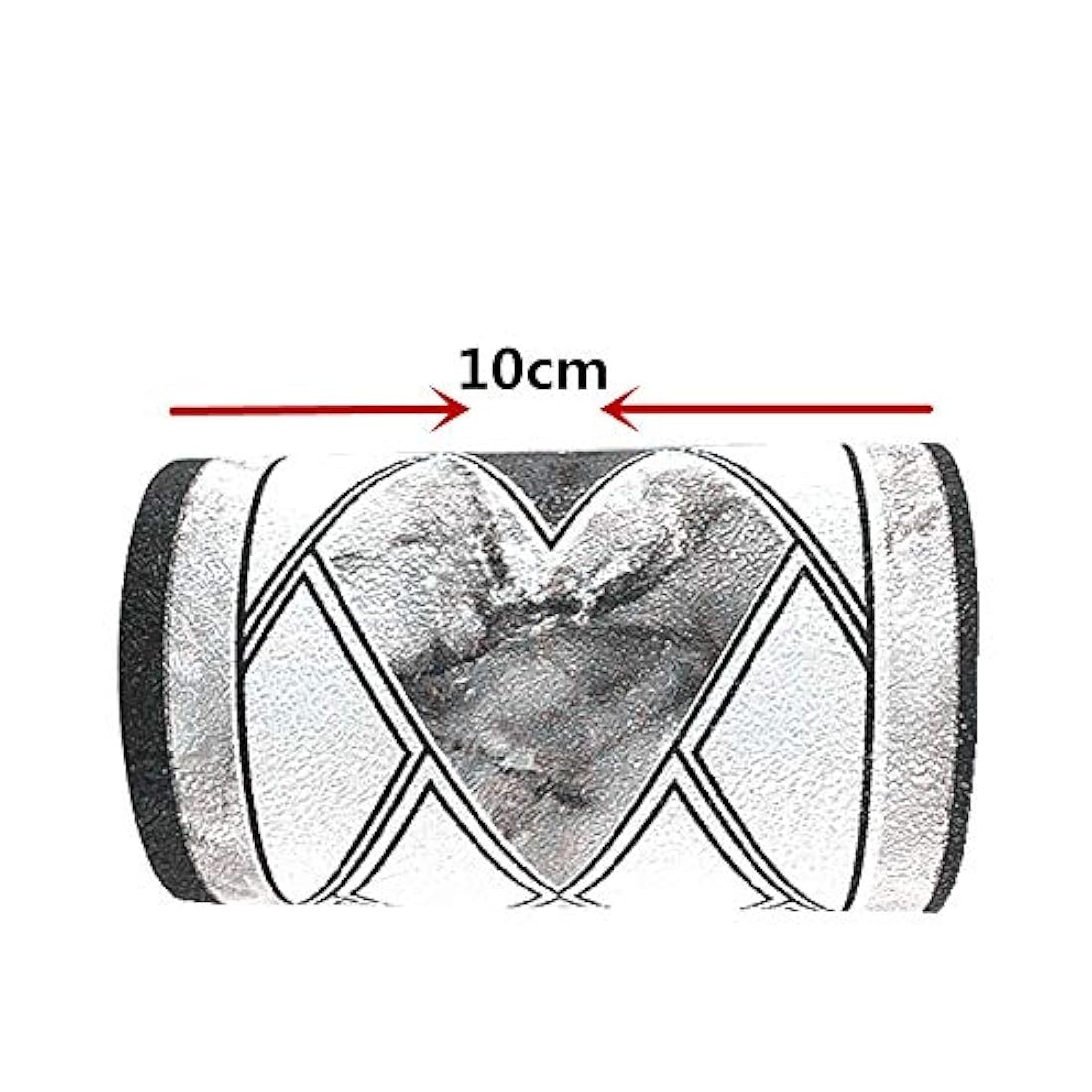 Papel pintado tipo borde estilo rombos 3D negro(4x16.5pies)