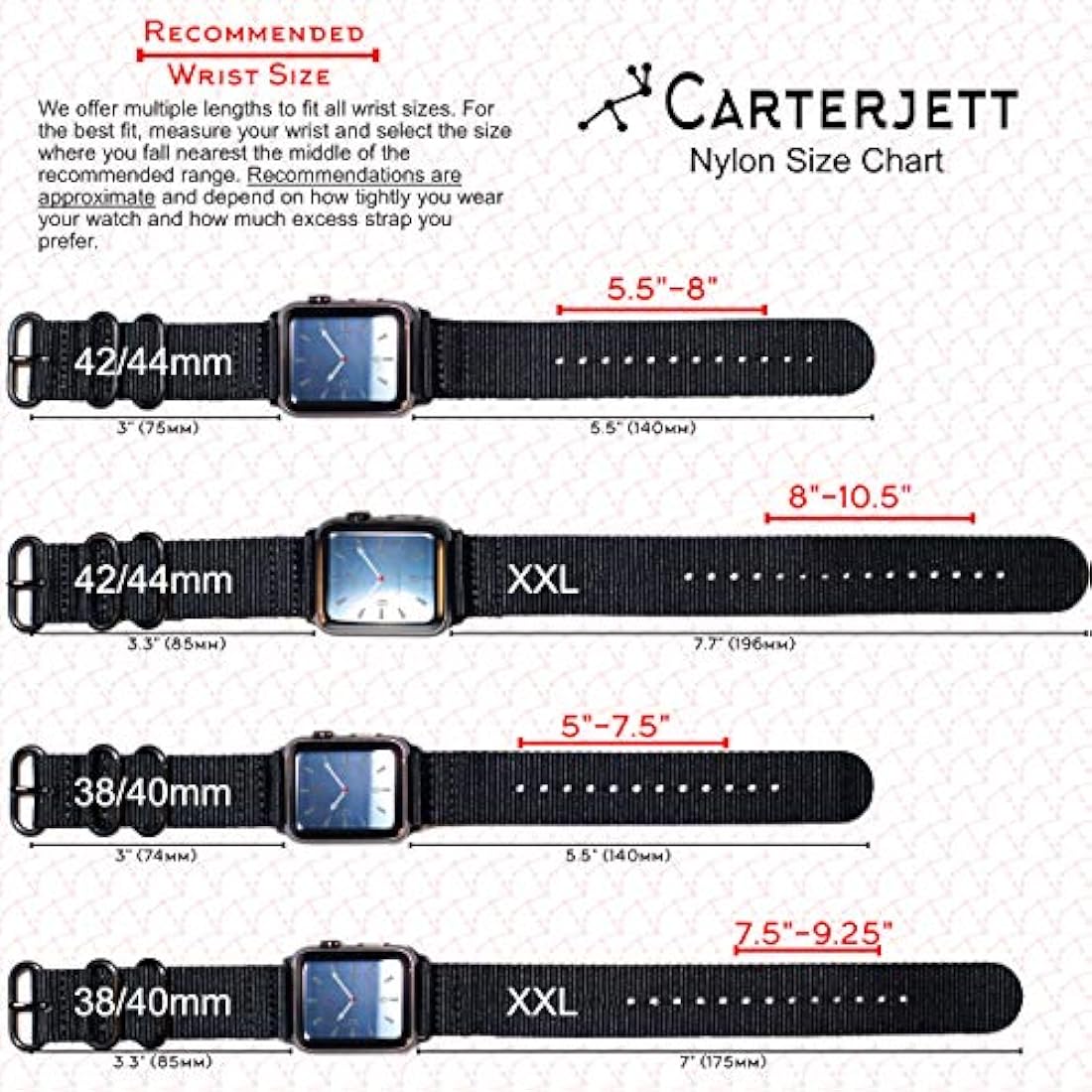 correa para la muñeca de nailon o cuero de calidad prémium