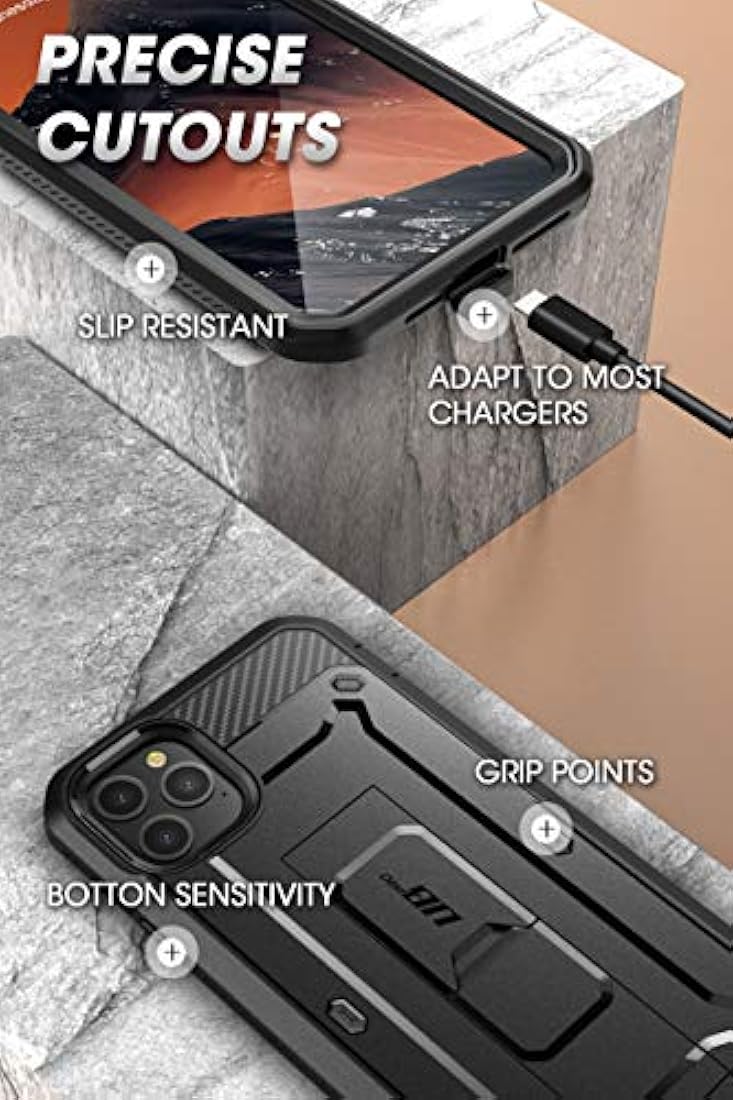 SUPCASE Unicorn Beetle Pro- Carcasa para iPhone Negro