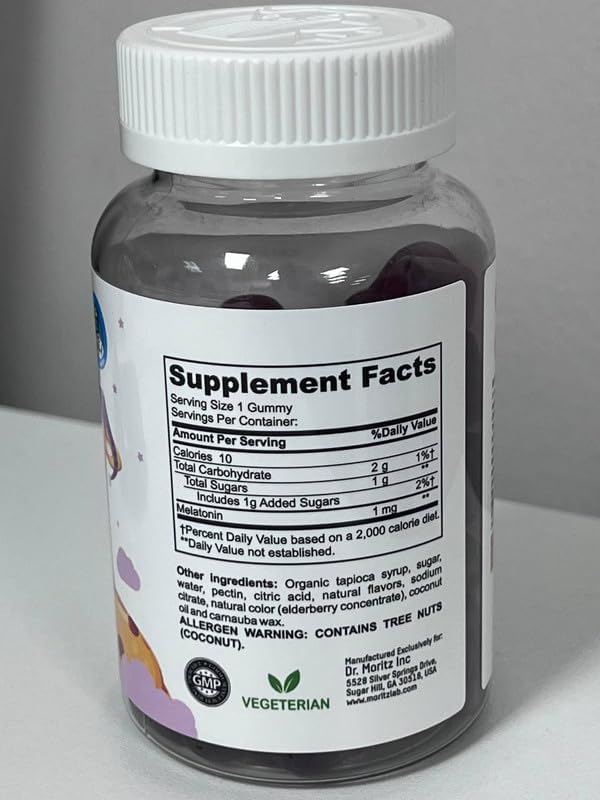 DR. MORITZ gomitas masticables para dormir mejor para niño