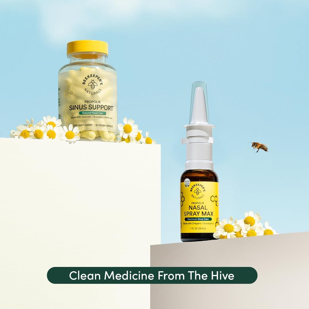 Spray Nasal de Propóleos Beekeeper's Naturals, Alivio Max 1 fl oz