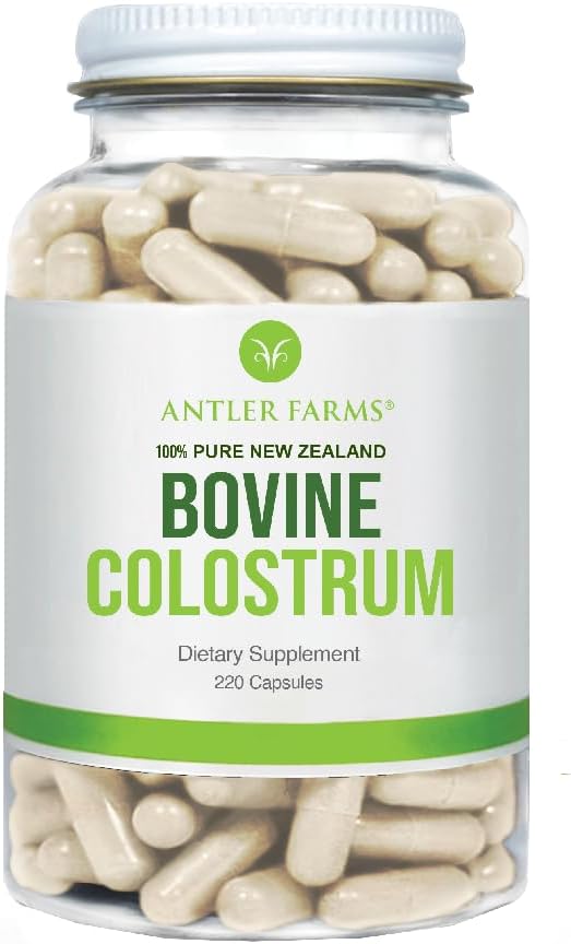 Colostro Bovino 100% Puro Antler Farms, 220 Cápsulas, 500mg