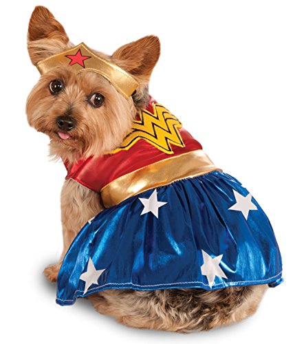 Disfraz de DC Comics para mascotas, pequeño, Wonder Woman