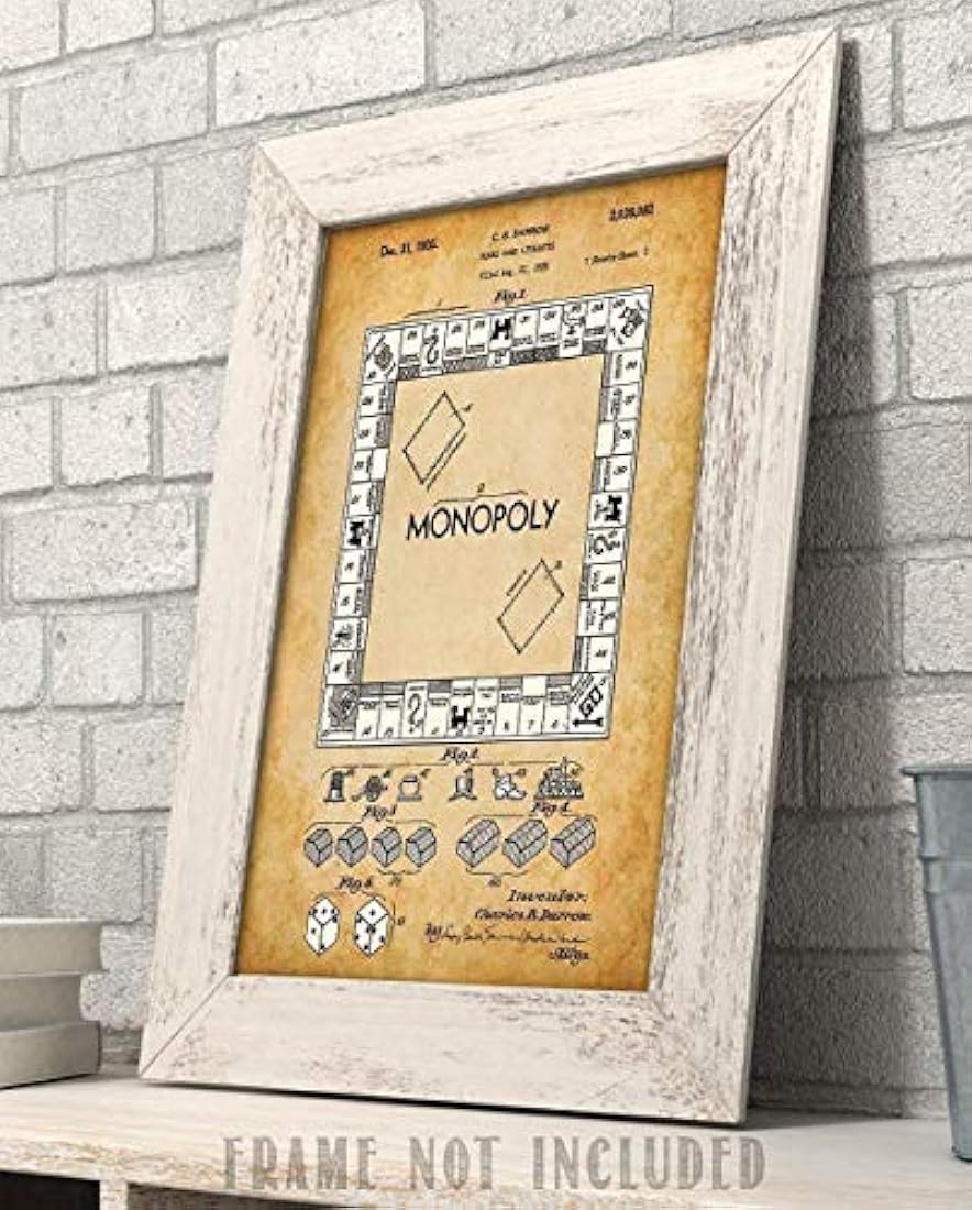 cartel de Juego de mesa Monopoly sin marco 11x14