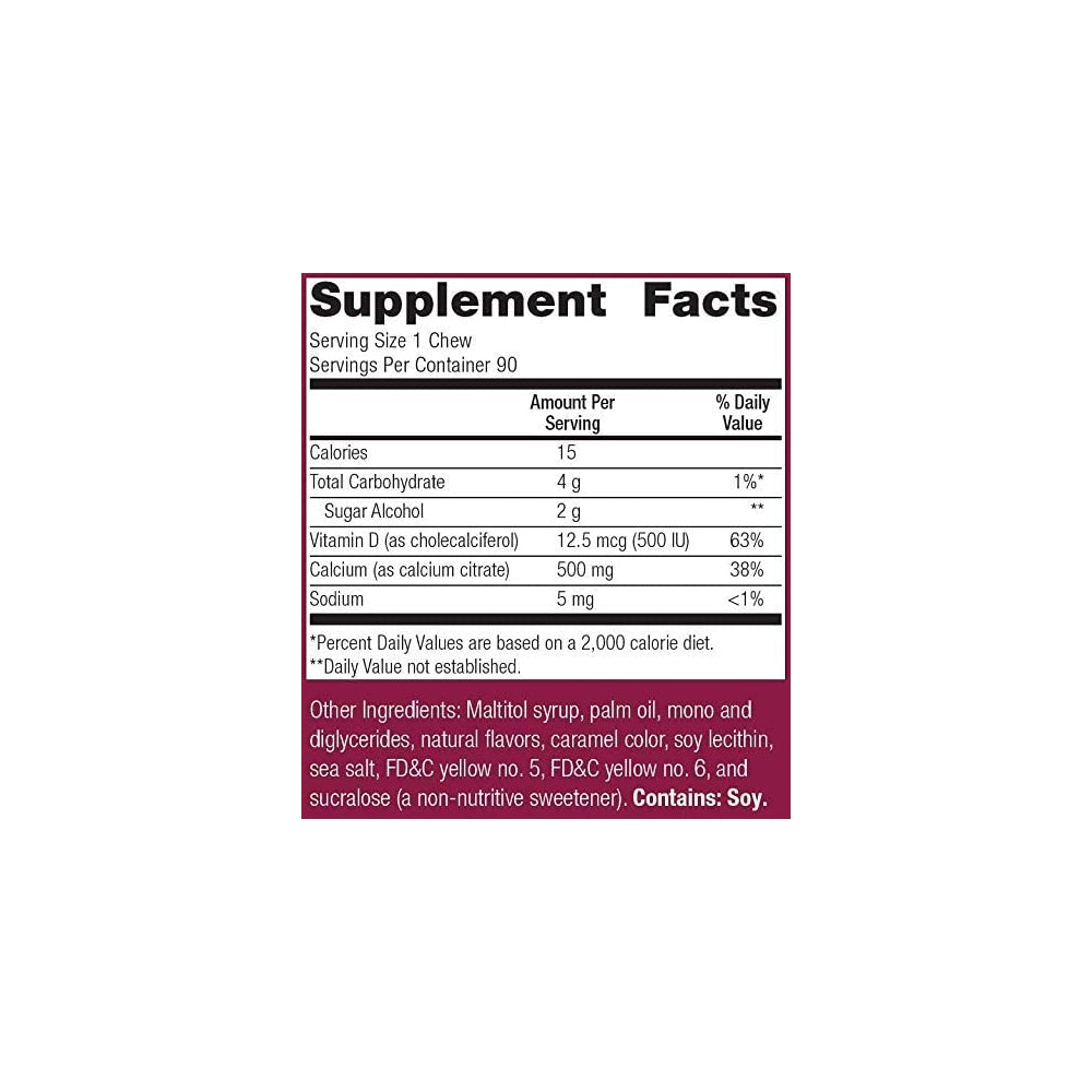 Citrato de calcio masticable pacientes de cirugía bariátrica
