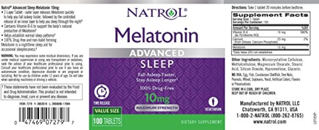 5 tabletas HTP de liberación avanzada de tiempo de sueño