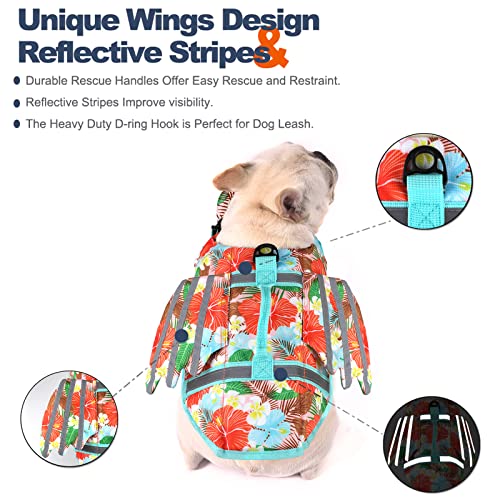 Petglad Chaleco salvavidas para perros con flotador