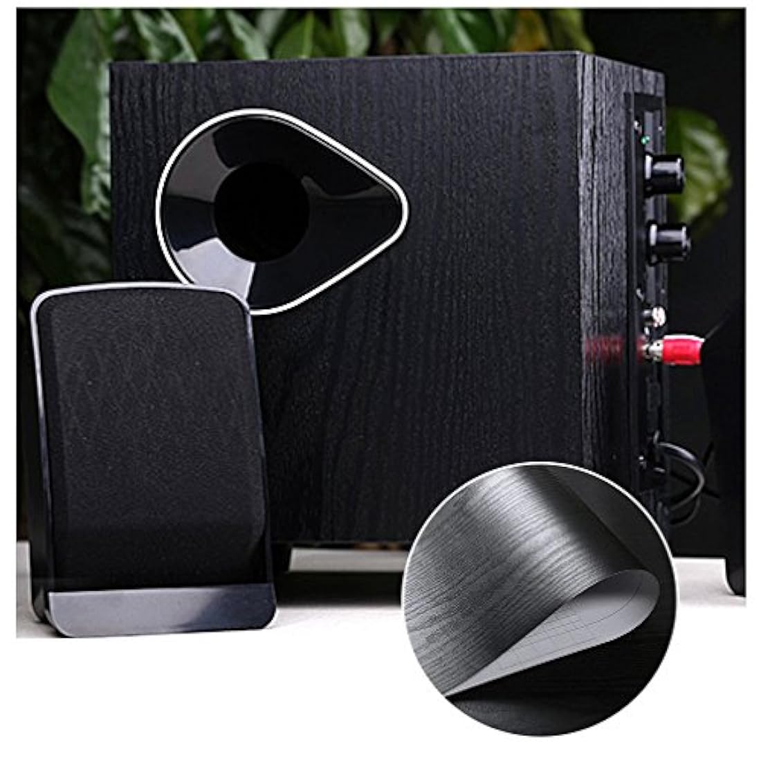 Papel pintado autoadhesivo a prueba de agua negro(24x 196)