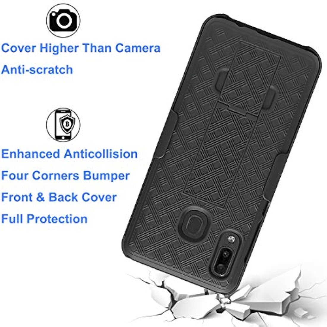 Ailiber Samsung Galaxy A20 Case with Screen Protector