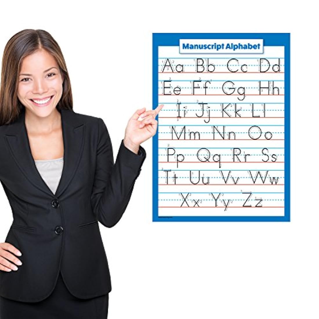 ABC diseño de alfabeto cursiva y Manuscript