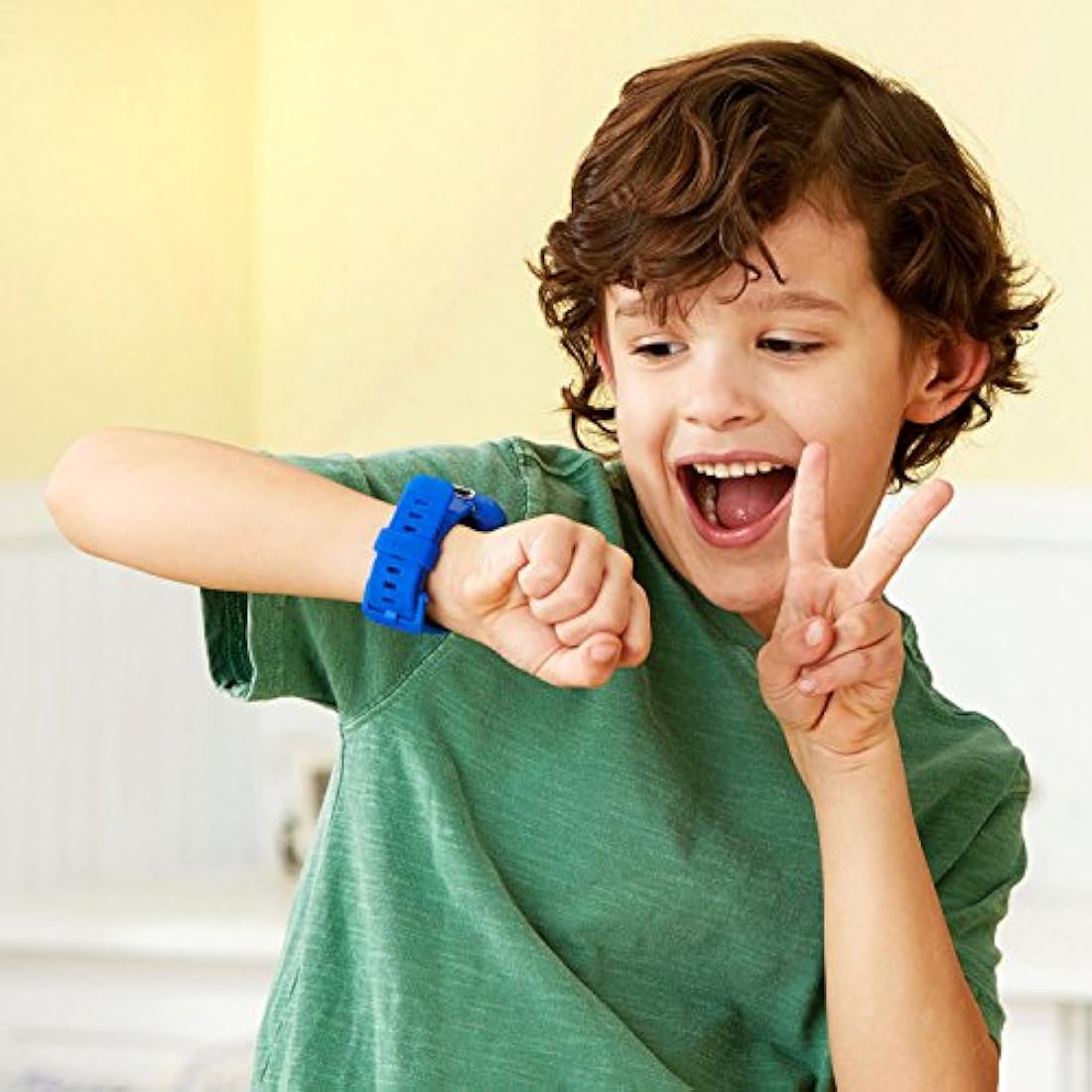 Reloj inteligente azul con Pantalla táctil y USB para niño