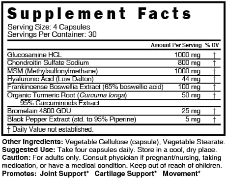 Suplemento Articular Nature's Fusions - Glucosamina 120 Caps