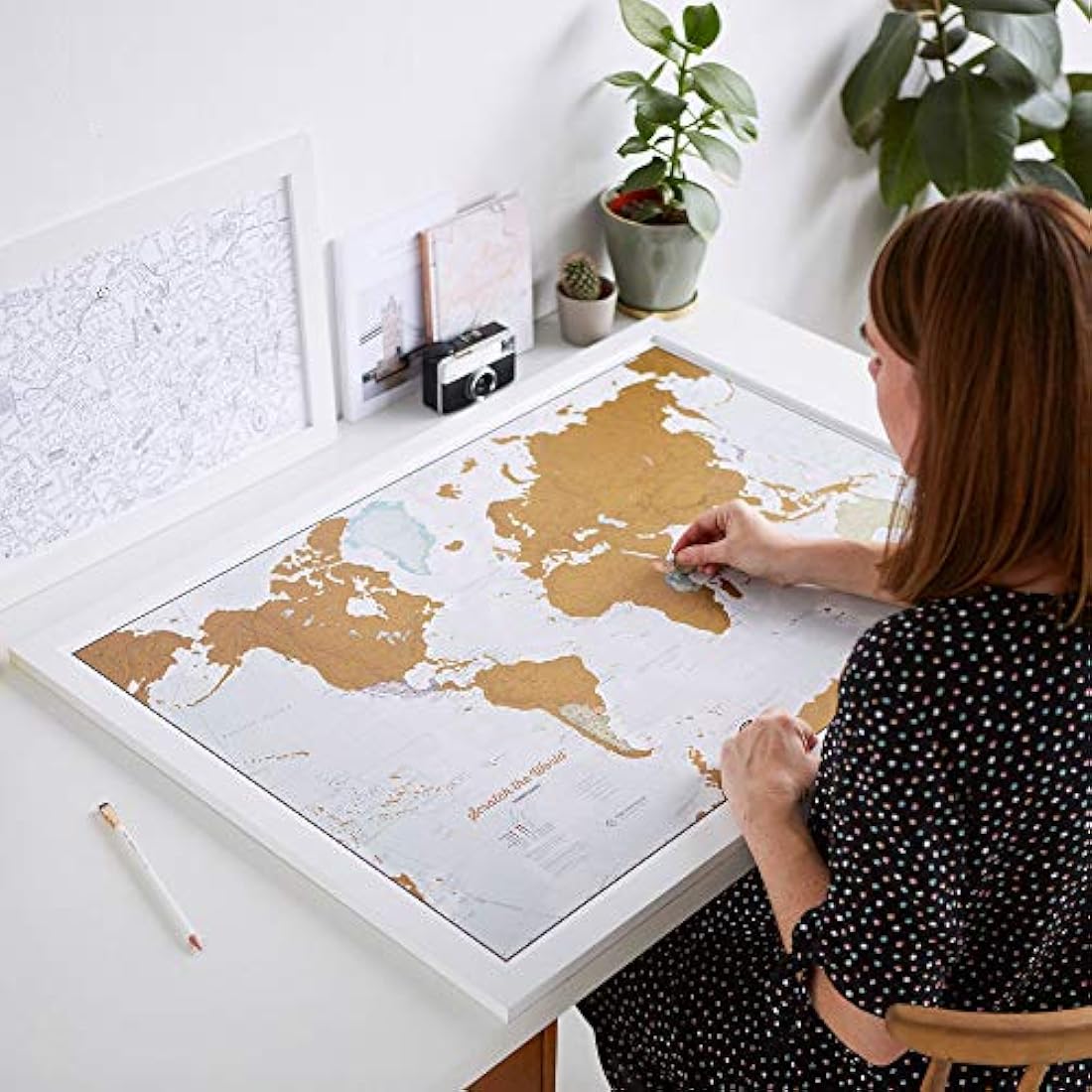 Mapa Scratch the World para raspar con cartografía