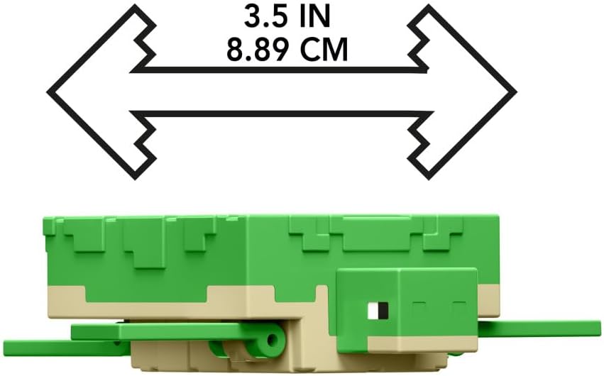Figura de Acción Tortuga Minecraft de Mattel, 3.25 para Niños