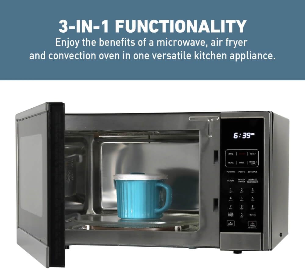 Horno de Microondas 3 en 1 West Bend WBAF130K3S con Aire Fryer