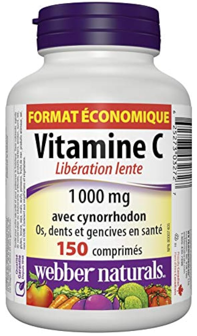 Webber Naturals Vitamina C tiempo, 150 comprimidos de 1000mg
